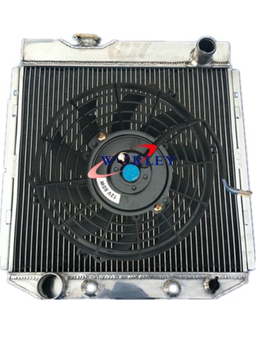 Row aluminum radiator - row, fan