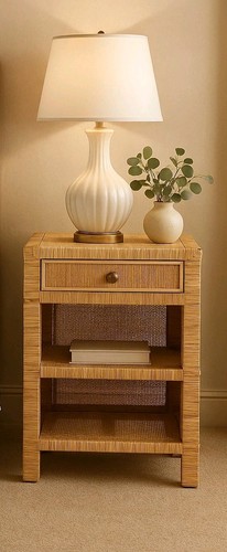 Bedside table with - with, and