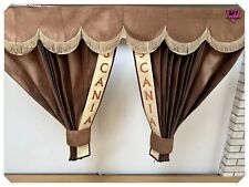 DUTCH STYLE TRUCK CURTAINS DOUBLE LINED BROWN DAF VOLVO MERCEDES MAN SCANIA