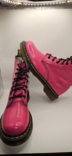 Dr. Martens 1460W Patent Lamper Hot Pink Women’s 8-Eye Boots UK 7 EU 41 – Glossy
