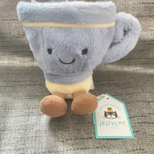 Jellycat Amuseables Seb Teacup BNWT Harrods plush doll tags+ Dust Bag new 1PCS