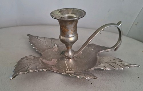 Vintage maple leaf - leaf, metal