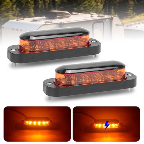 Led beacon strobe amber - 2x,