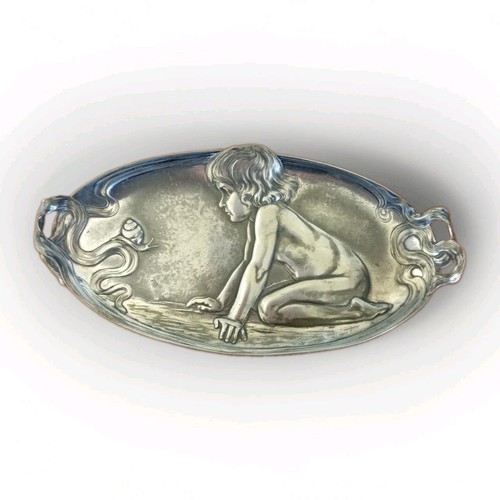 Antique wmf pewter pin tray - wmf,