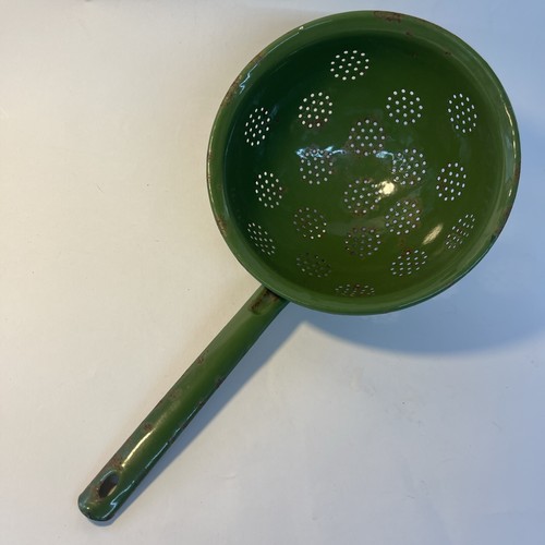 Vintage french green enamel - french,