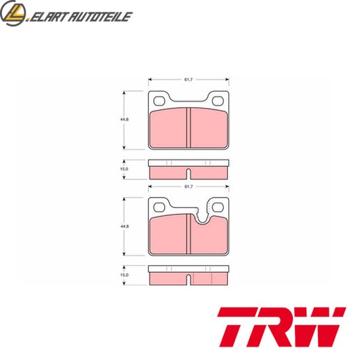 Brake pad set disc - pad,
