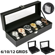 MENS 6 10 12 GRIDS PU LEATHER