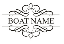 2x Narrowboat Canal Boat Vinyl Decals Graphic Personalised Name Stickers