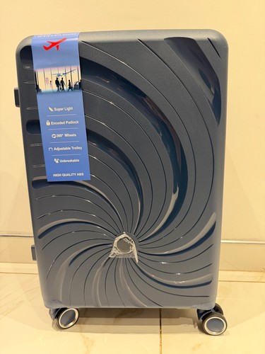 Blue medium hardshell suitcase - medium,