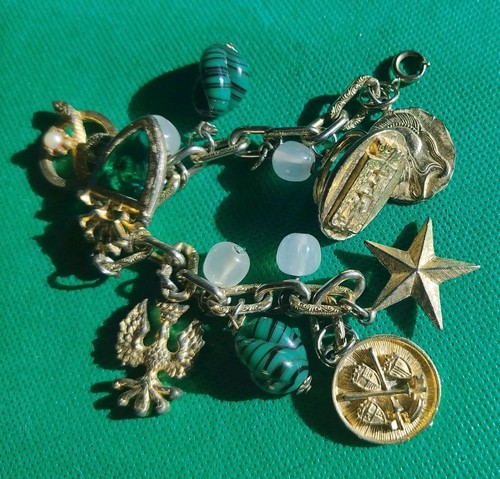 Vintage gold multicolor glass - multicolor,