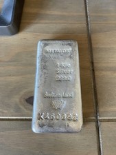 Metalor 1 Kilo Fine Silver Bar .999 1000g