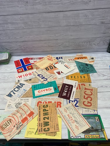 Vintage 1930s 1940s - qsl, cards
