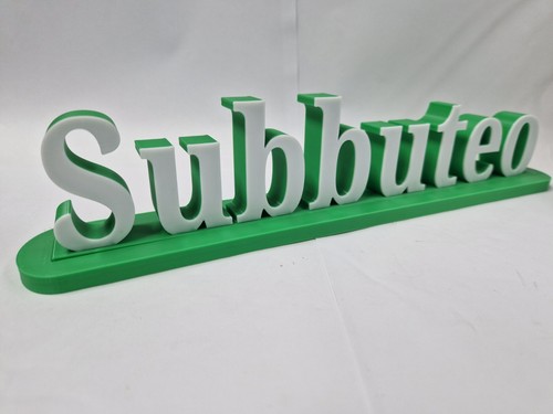 Subbuteo green white 3d - white,