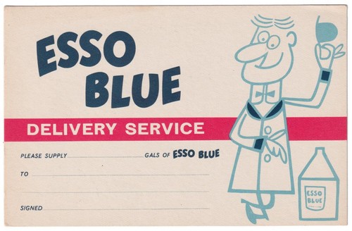 Vintage postcard esso blue - postcard,