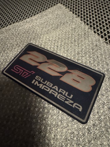 Subaru 22b rear emblem badge - emblem,