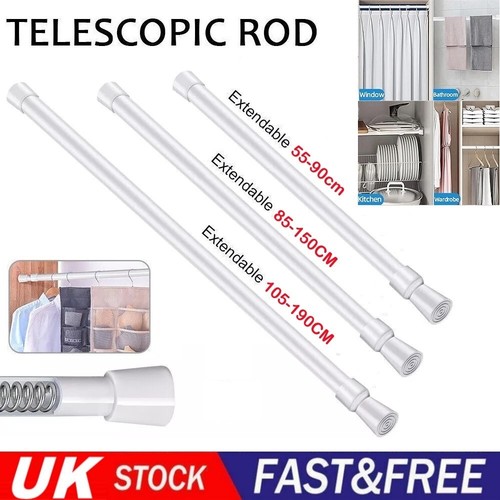 Extendable spring loaded rods - extendable,