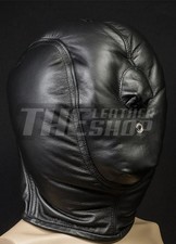 Padded Leather Bondage Hood