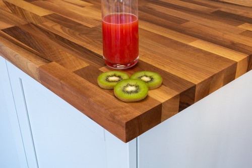 Solid walnut wooden kitchen - walnut,