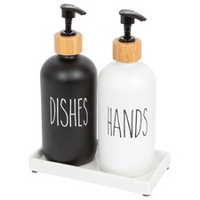 2pc Glass Hand & Dish Soap