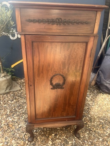 Antique mahogany gramophone - antique,