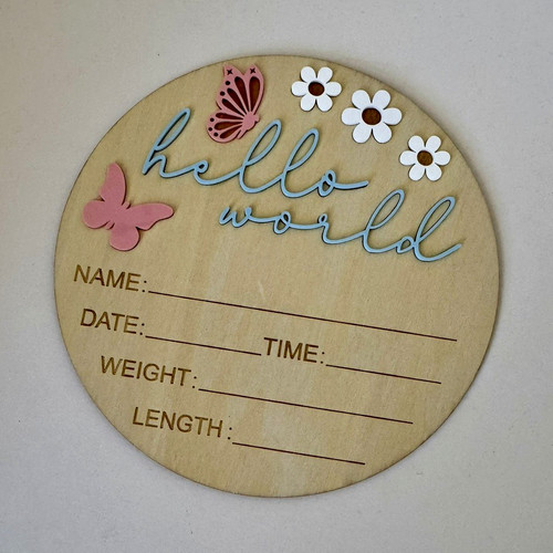 Wooden newborn birth - newborn,