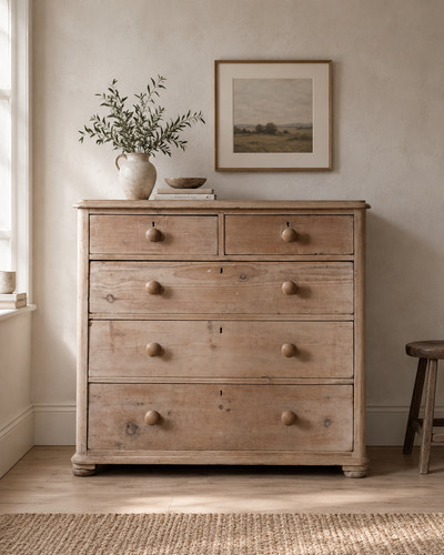 Large victorian stripped pine - victorian,