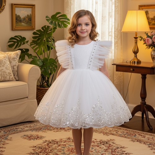 Summer flower girl dress tulle - girl,