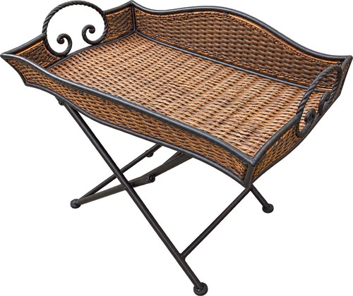 Gorgeous wicker butler tray - “gorgeous,