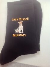 JACK RUSSELL MUMMY TERRIER PRINTED SOCKS BIRTHDAY PRESENT MUM  WITH GIFT BAG