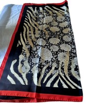 Versace scarf. Red & black