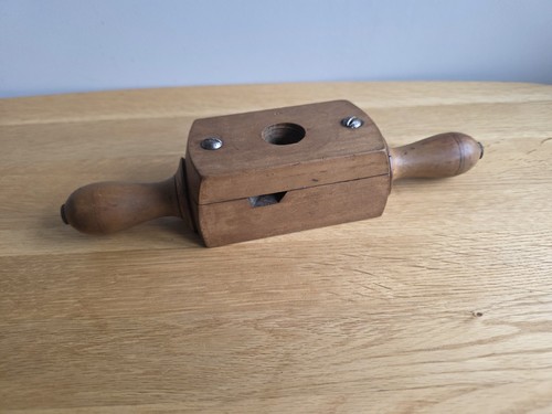 Vintage screw box wood - box, thread