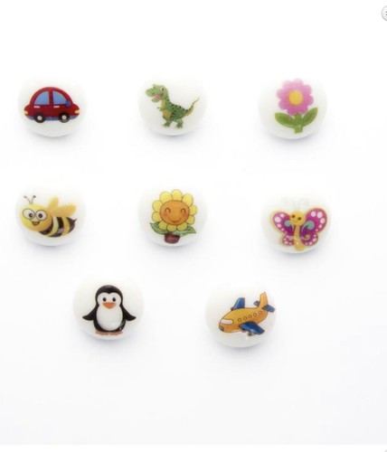Baby picture shank buttons - picture,