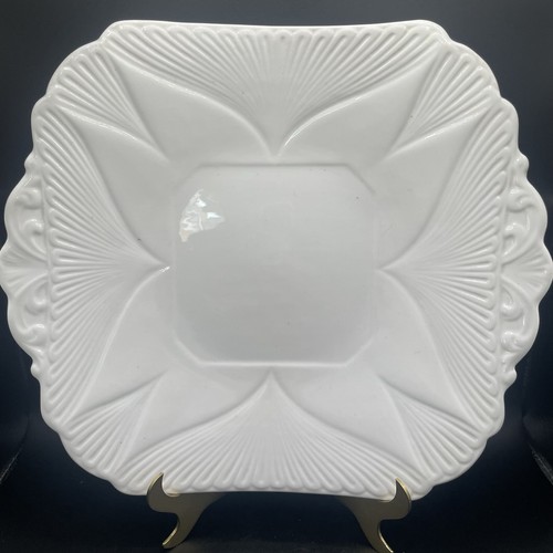 Shelley white plate deco - white,