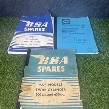 BSA spares A models, 500-650cc