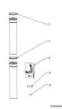 Worcester 7716190072 Telescopic Extension 130mm OILFIT Flexi Flue New Boxed