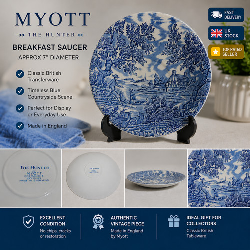 Myott the hunter saucer - hunter, 7"