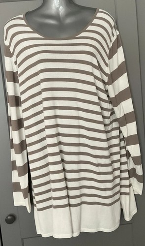 Ladies striped jumper - jumper, size