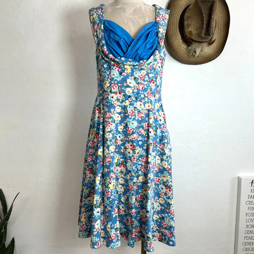 Lindy bop ophelia blue floral - lindy,