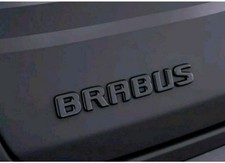 Mercedes Benz Brabus matte black sticker lettering emblem logo rear