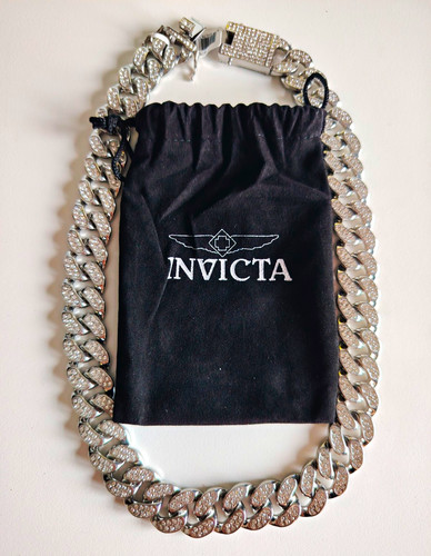 Invicta iced out silver - invicta, silver-tone