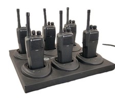 6x Motorola CP040 4-channel VHF Radio Walkie-Talkie - with WPLN4171 Charger