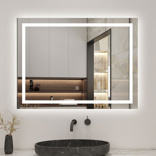 Illuminated bathroom mirror - illuminated,