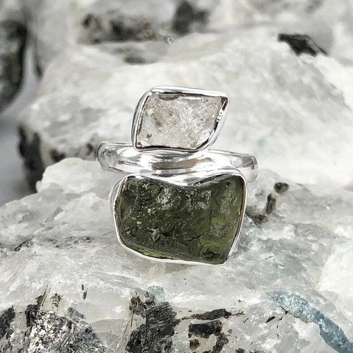 Natural moldavite and - natural,