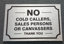 No Cold Callers or Sales or