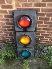 Original Microsense Traffic Light Ready For Rewire/Own Insulation ManCave Shed