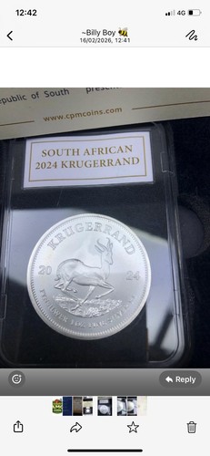 South africa silver krugerrand - south,