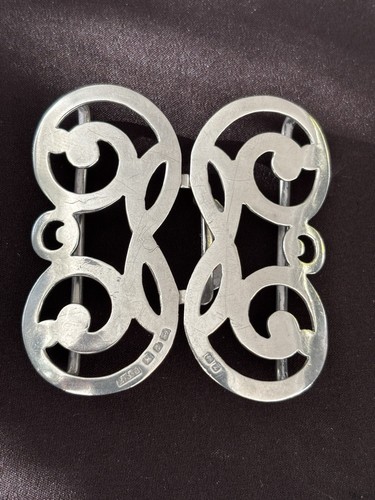 Solid silver nurses belt - solid,