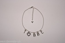'I <3 BBC' Love Anklet Foot Ankle Chain Jewellery Hotwife Cuckold Fetish Sexy UK
