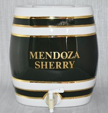 LARGE VINTAGE MENDOZA SHERRY BARREL GREEN DEXAM INTERNATIONAL PUB BAR MANCAVE