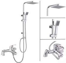 Shower Kit Twin Head Chrome